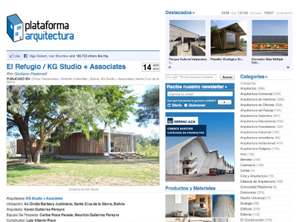 Portal de arquitectura Vivienda Unifamiliar El Refugio PLATAFORMA ARQUITECTURA